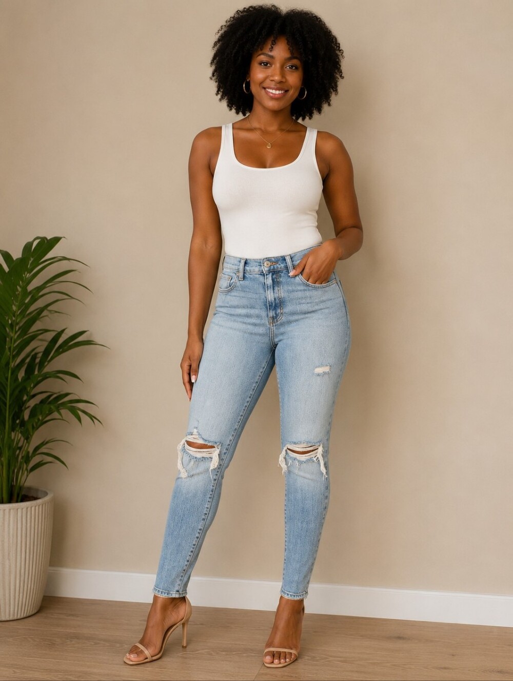 ❤️ PISTOLA HIGH RISE SKINNY JEANS, DISTRESSED, 2 (26)